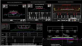 Roads Typical Cross Sections |Cross Section Formats in AutoCAD|  |Quantity Surveying|