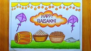 Pohela Boisakh drawing / Pohela Boishakh drawing easy
