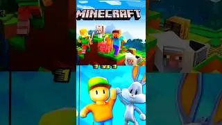 Minecraft vs Stumble Guys #shorts #shortvideo #minecraft
