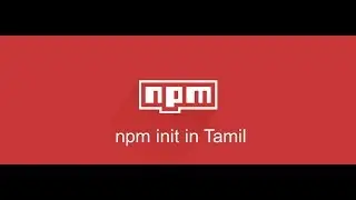 NPM init in Tamil