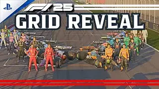 F1 25 – Full Grid Reveal & Driver Lineup Intro | 2025 Season Preview