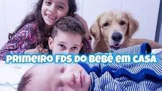 Primeiro final de semana do bebê em casa| Bento fez 7 dias