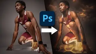 Track and Field Composite with Cracked Earth Effect - Photoshop Walkthrough
