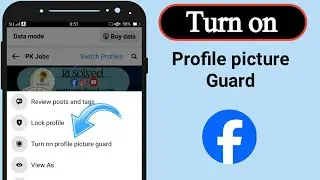 How to turn on profile picture guard in facebook