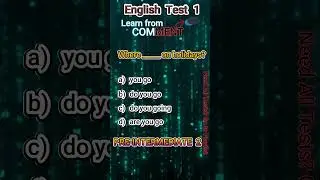 English Pre-Intermediate 2 Test 1      