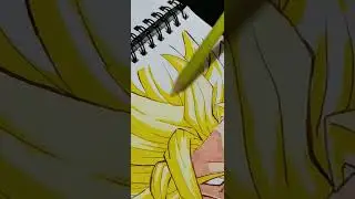 drawing goku ssj2 #dibujo #drawing #dragonball #art #draw #viral #goku #tutorial