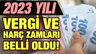 Vergi Ve Harçlar Belli Oldu!(2023) #vergi #harç