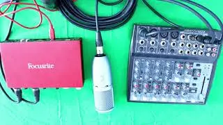 how to Connect Mixer to  Audio interface|  full  setup