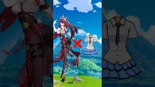 Genshin Impact: Rosaria in highschool uniform 🔥 