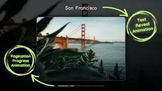 Swiper Slider Animation | Autoplay, Pagination Progress, and Text Reveal Effect 