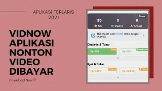 Vidnow Aplikasi Penghasil Uang Terbaru April 2021 | Nonton Video Dibayar