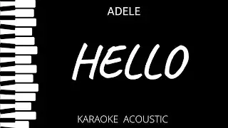 Hello - Adele (Karaoke Acoustic Piano)