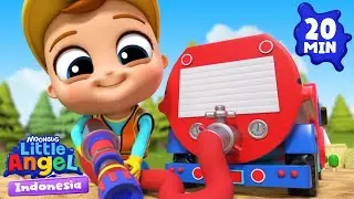 Aku Ingin Jadi Pekerja Konstruksi👷🏻‍♂️ | Little Angel Bahasa Indonesia | Kartun dan Lagu Anak