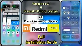 Oxygen os 14 & Oneui 6.0 Control Centere On MIUI🔥Full Installation Guide😉Must Try