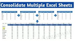 Consolidation in Excel || Consolidate Data from Workbooks in Excel