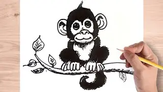 How to draw a Monkey 🐵