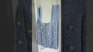 #diy \Молодёжная сумка-ШОППЕР\спицами #сумки,#сумкасвоимируками (См. описание