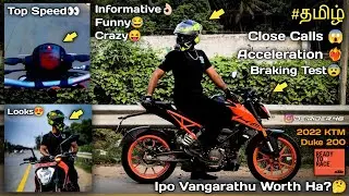 2022 KTM Duke 200 Real-life Ride Review❤️‍🔥 | Informative💯, Funny😂, Crazy🤣 | DeRider's Film | #தமிழ்