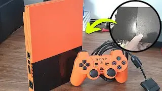 PLAYSTATION 2 Laranja INSANO Customizado - Recuperando o Leitor