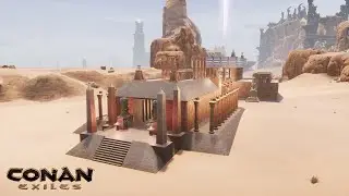 HOW TO BUILD A SET TEMPLE [SPEED BUILD] - CONAN EXILES