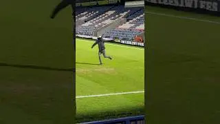 pitch invader at Rochdale vs woking as rochdale go 2-1 up ! 