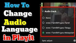 How to change movie audio language in PlayIt App | How to Change Playit Video Language| 