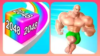 Jelly Run 3D VS Muscle Rush 3D Gameplay Live Now