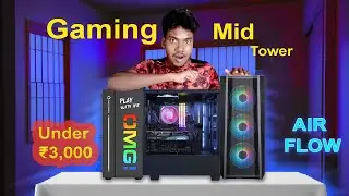 Best gaming Cabinet under budget ₹3000 // Premium quality ATX Mid tower cabinet