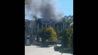 горит штаб черноморского флота рф