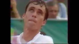 Ivan Lendl vs Yannick Noah 1/4 Roland Garros 1983 2eme + 3eme set incomplet incomplete