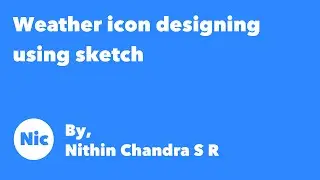 Sketch Icon Design Tutorials using shapes :  Weather Icon