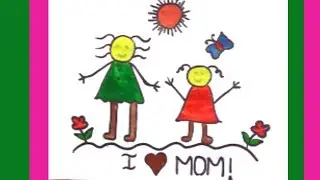 How To Draw SISTERS & SHIP- UMBERELLA - SUN - CLOUDSII Painting For You