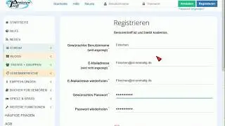 Registrierung 2