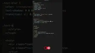 Text Blur using CSS | CSS Blur Effect | HTML CSS 