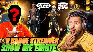I Killed V Badge Live Streamer 😱 Angry Player😡Challenge Me आजा 1 Vs 4 Live में !!😤