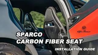 How to install factory Sparco Carbon Fiber Seats into my Alfa Romeo Giulia Quadrifoglio