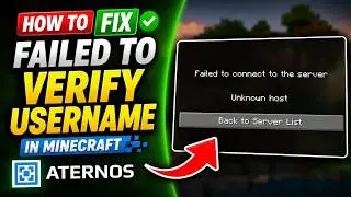How To Fix Failed to Verify Username in Minecraft Aterno
