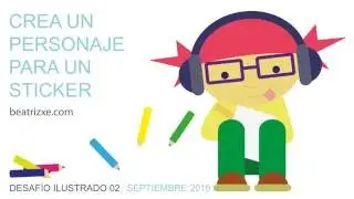 Desafío Ilustración 02. Crear un personaje para un sticker