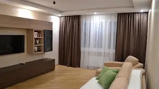 The color of the curtains matches the BROWN WALLS or FURNITURE in the kitchen, bedroom and living...