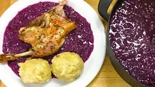 Pečená kachna, červené zelí a chlupaté knedlíky podle paňmámy - videorecept 2017
