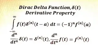 || Dirac Delta Function _ Derivative property ||