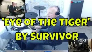 'Eye of the Tiger' by Survivor. Explosive drum cover.