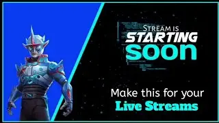 How to make stream starting soon video on android