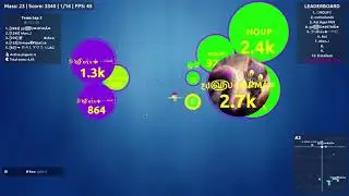 AGAR.IO - Party gameplay ( Destroying teams)