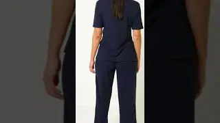 Studio - Navy Tie Front Straight Leg Co-ord #Studio #FindYourWoW #Chillout