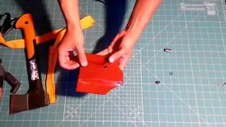 Case axe made of PVC with your hands