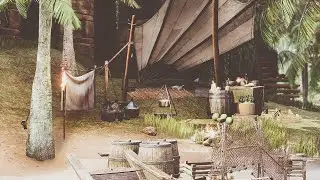 Conan Exiles Building - How I build and equip a fisherman's shack - Mods are used