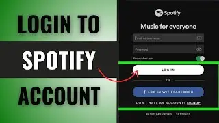 Spotify Sign in | How to Login Spotify App (2025)