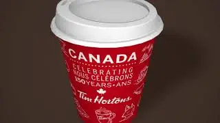Tim Hortons Coffee Cup Model