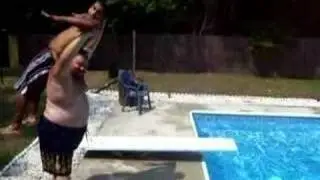 The Razors edge into the pool